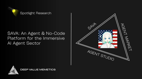 $AVA: An Agent & No-Code Platform for the Immersive AI Agent Sector