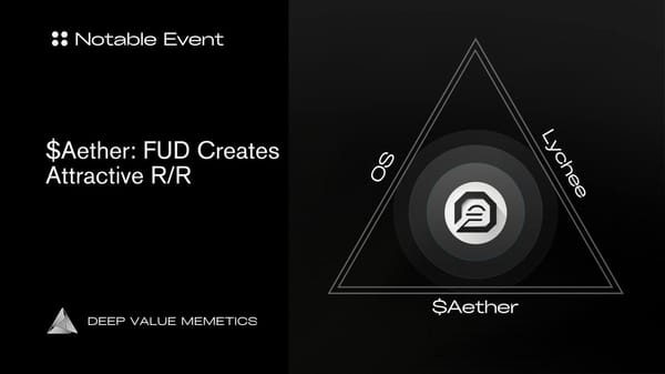 $Aether: FUD Creates Attractive R/R